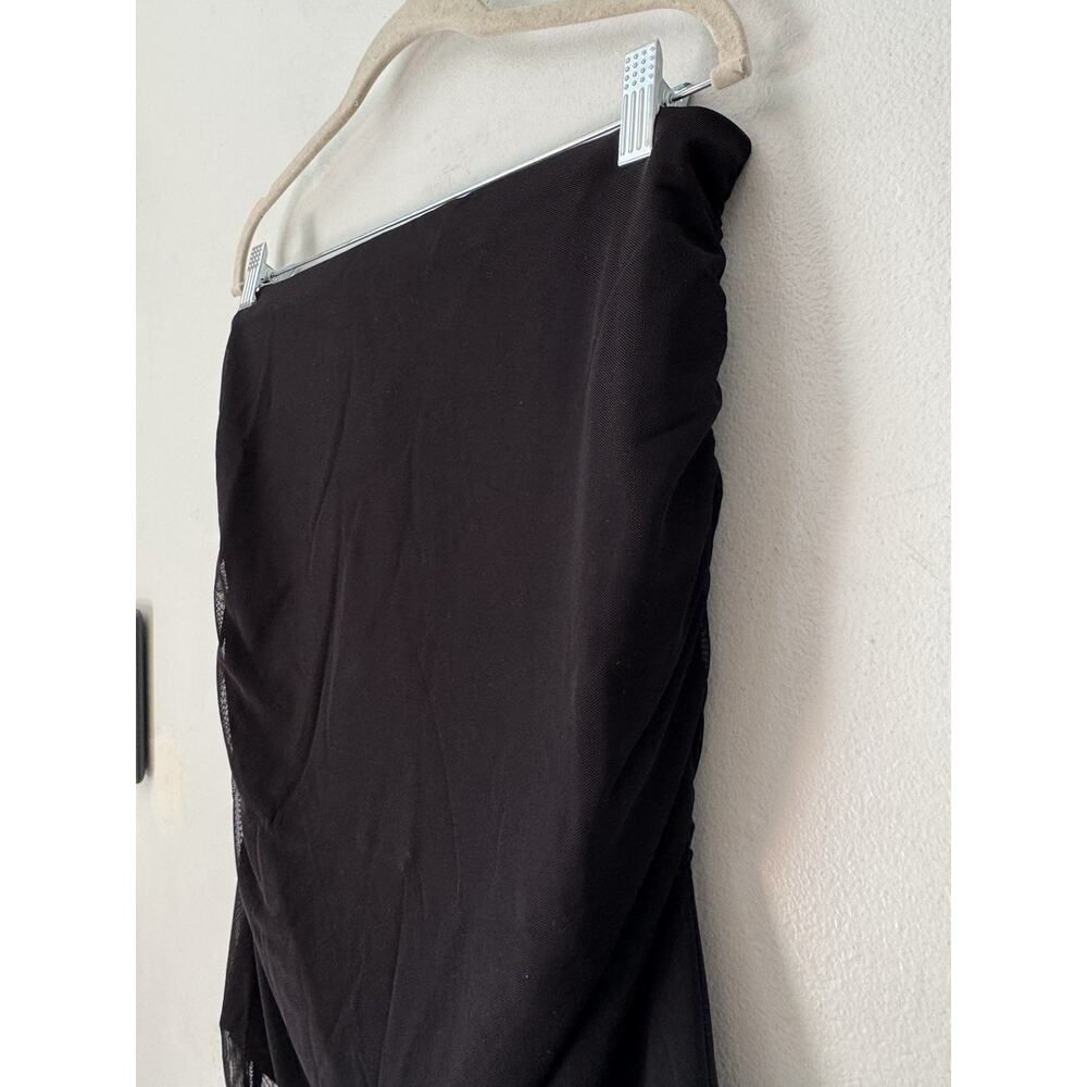 NWT Anatomie Alessia Mesh Pencil Skirt Black Stretchy Size Small - Picture 6 of 8